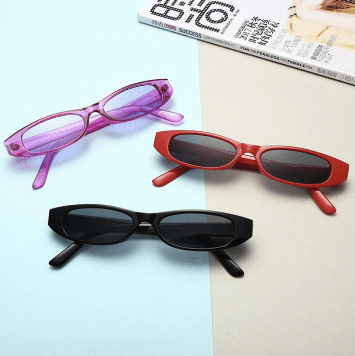 (FA164) Kacamata Stylish Korean Look dengan Lensa Transparan Warna Retro Vibes - Gambar 1