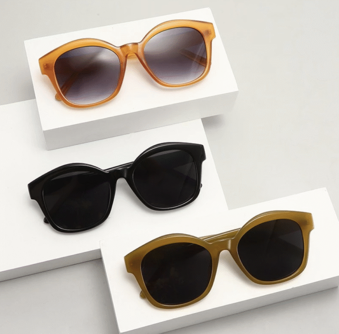 (FA169) Kacamata Hitam Fashion Stylish Korean Retro Style - Gambar 1
