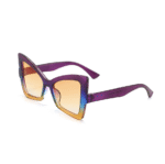 (FA170) Kacamata Wanita Oversized Lensa Gradiasi Model Cat Eye Kupu-Kupu Style Vintage - Gambar 2