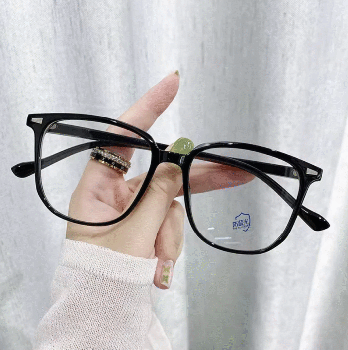 (060) Kacamata Minus Fashion Korea Retro Anti Blue Light anti Radiasi - Gambar 2