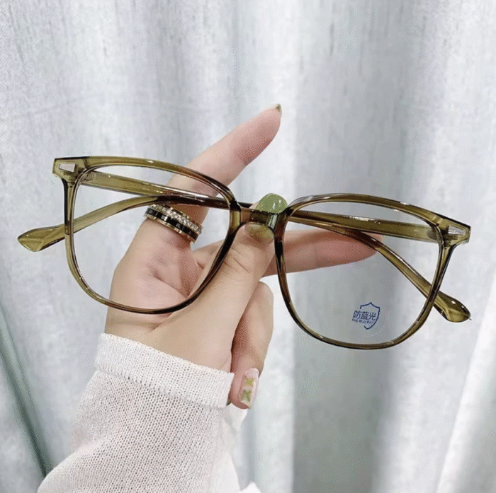 (060) Kacamata Minus Fashion Korea Retro Anti Blue Light anti Radiasi - Gambar 4