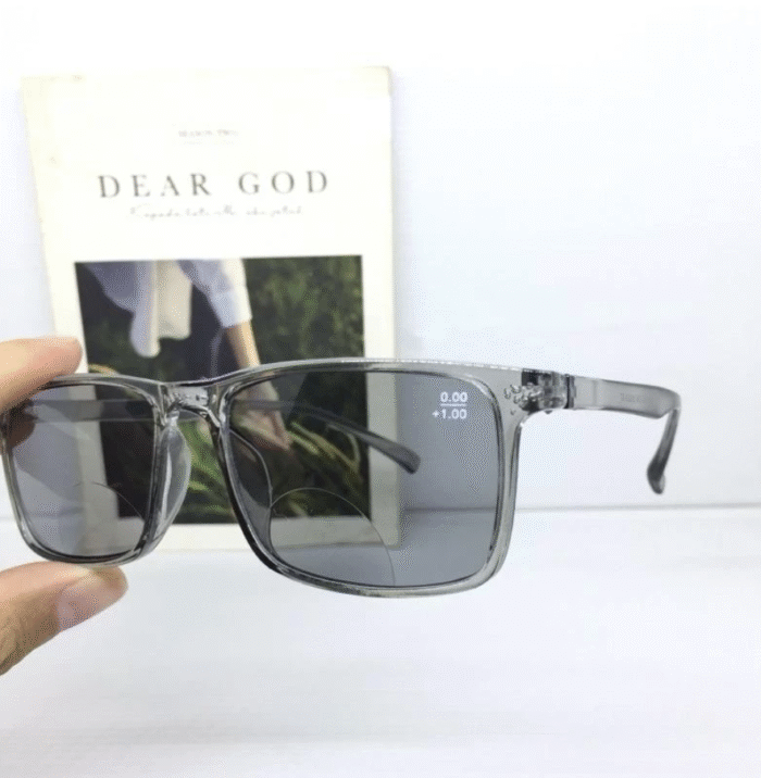 (071) Kacamata Baca Double Lensa Warna Redup +1.00 sd +4.00 Kacamata Jalan Dan Baca, Kacamata Halal | ATM3013GY - Gambar 2