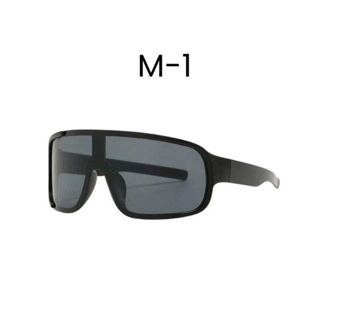 (069) Kacamata Outdoor Running Kacamata Hitam Bingkai Besar Bersepeda Anti UV - Gambar 2
