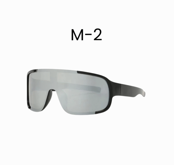 (069) Kacamata Outdoor Running Kacamata Hitam Bingkai Besar Bersepeda Anti UV - Gambar 3