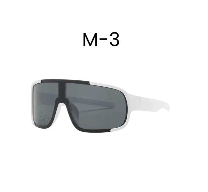 (069) Kacamata Outdoor Running Kacamata Hitam Bingkai Besar Bersepeda Anti UV - Gambar 4