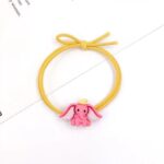 Ikat Rambut Karet Motif Gajah Fashion Wanita Gaya Korea Lucu Aksesoris Rambut Import - Gambar 5