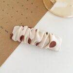 Jepit Rambut Wanita Model Kerut Polkadot Lucu Terbaru - Gambar 2