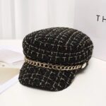 Topi Baret Oktagonal Gaya Retro Untuk Wanita Dan Pria - Gambar 2