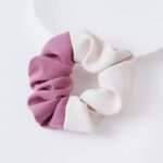 Srunchie Ikat Rambut Premium / Cepol Kain Dua Warna Casual Fashion - Gambar 5