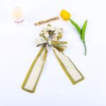 Scrunchie Scraf Motif Polkadot Gaya Fashion Wanita / Ikat Rambut Kain Fashion Wanita - Gambar 2