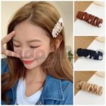 Jepit Rambut Wanita Model Kerut Polkadot Lucu Terbaru