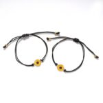 2pcs Gelang Tali Persahabatan Anyaman Krisan Bunga Matahari Fashion Wanita & Pria Adjustable Couple - Gambar 3