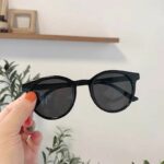 ［Bayar di Tempat］Fashion Bulat Mata Kucing Kacamata Hitam Wanita/Pria Sunglasses - Gambar 2