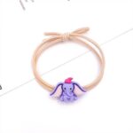 Ikat Rambut Karet Motif Gajah Fashion Wanita Gaya Korea Lucu Aksesoris Rambut Import - Gambar 2