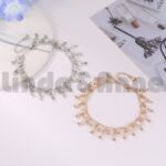 [Bayar Di Tempat] Gelang Kaki Temperamen Mutiara Perhiasan Berantai Perak