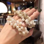 Ikat Rambut Full Mutiara Pearl / Karet Rambut Wanita Full Mutiara