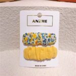 [ 2 Pcs ] Jepit Rambut Cute Model Kerut Fashion Aksesoris Wanita - Gambar 3