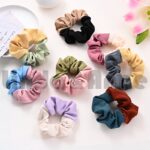 Srunchie Ikat Rambut Premium / Cepol Kain Dua Warna Casual Fashion