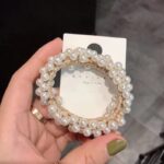 Ikat Rambut Wanita Gaya Full Mutiara Aksesoris Rambut Pearl Wanita - Gambar 2