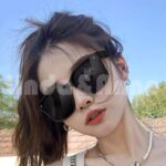 [COD] Kacamata Kotak Hitam Wanita Kekinian Bingkai Oversize Sungglasses Anti Matahari Fashion Trendy Glasses