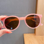 ［Bayar di Tempat］Fashion Bulat Mata Kucing Kacamata Hitam Wanita/Pria Sunglasses - Gambar 7