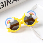 [COD] Kacamata Hitam Anak Trendy Fashion Pelangi Bentuk Bulat - Sunglasses High Quality - Gambar 4