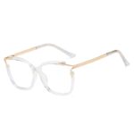 L&A Kacamata Cateye Wanita Lensa Bening Square Frame Eyeglasses Premium Aksesoris Fashion - Gambar 7
