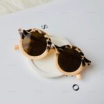 L&A - Kacamata Hitam Bulat Untuk Anak Sunglasses Anak-anak Anti Uv400 Kaca Mata Dua Warna - Gambar 4