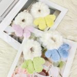 L&A Ikat Rambut Bulu-Bulu Motif Telinga Karakter Kuncir Rambut Wanita Lucu