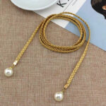 Ikat Pinggang Model Dadu Warna Polos - Ikat Pinggang Tali Warna Polos Untuk Wanita - Gambar 6