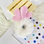 L&A Ikat Rambut Bulu-Bulu Motif Telinga Karakter Kuncir Rambut Wanita Lucu - Gambar 5