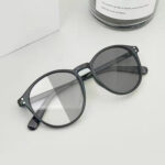 [ COD ] Kacamata Anti Radiasi Wanita Lensa Bulat Bahan Metal - Gambar 7