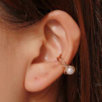 Anting Klip Geometris Untuk Wanita Dan Pria /Anting Jepit Fashion - Gambar 3