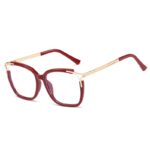 L&A Kacamata Cateye Wanita Lensa Bening Square Frame Eyeglasses Premium Aksesoris Fashion - Gambar 6