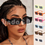 [BISA COD] Kacamata Hitam Persegi Panjang Unisex Pria dan Wanita Retro Vintage Style Kekinian Fashion Glasses