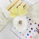 L&A Ikat Rambut Bulu-Bulu Motif Telinga Karakter Kuncir Rambut Wanita Lucu - Gambar 3