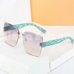 [PROMO] Kacamata Hitam Bingkai Oversized Sungglasses Liburan Anti Matahari Gaya Trendy Fashion Woman Glasses - Gambar 7