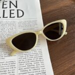 L&A - Kacamata Hitam Cateye Lensa Anti Uv Sunglasses Fashion Wanita Pria Kacamata Mata Kucing - Gambar 5