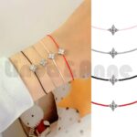 L&A Gelang Tangan Star Bracelet Gaya Simple Gelang Tali Kristal Adjustable