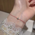 L&A Gelang Tangan Star Bracelet Gaya Simple Gelang Tali Kristal Adjustable - Gambar 5