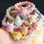 L&A Ikat Rambut Anak Model Kepang Motif Cinnamoroll Sanrio Kunciran Rambut Elastis