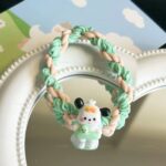 L&A Ikat Rambut Anak Model Kepang Motif Cinnamoroll Sanrio Kunciran Rambut Elastis - Gambar 3