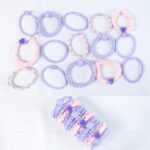 L&A - [15 PCS] Set Ikat Rambut Anak Warna Warni Kunciran Rambut Elastis Aksesoris - Gambar 3