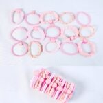 L&A - [15 PCS] Set Ikat Rambut Anak Warna Warni Kunciran Rambut Elastis Aksesoris - Gambar 4