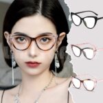 L&A - Kacamata Cateye Wanita Lensa Bening Eyelasses Frame Lensa Trendy Style
