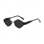 L&A - Kacamata Hitam Retro Fashion Hexagon Sunglasses Lensa Anti UV400 - Gambar 2