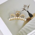 Jepit Rambut Wanita Jedai Mutiara Gaya Jepitan Mutiara Wanita Murah Jedai Besi Wanita - Gambar 3