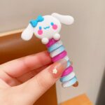 L&A Ikat Rambut Spiral Karakter Minnie Mouse Aksesoris Rambut Kunciran Rainbow - Gambar 5