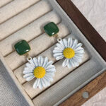 [COD] Anting Tusuk Motif Bunga Aksesoris Fashion Anting Wanita - Gambar 19