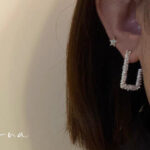 Anting Ala Bentuk Tetesan Air / Anting Paduan Air Anting / Aksesoris Fashion - Gambar 8